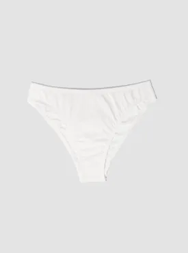 100% Organic Cotton French Cut - Chalk