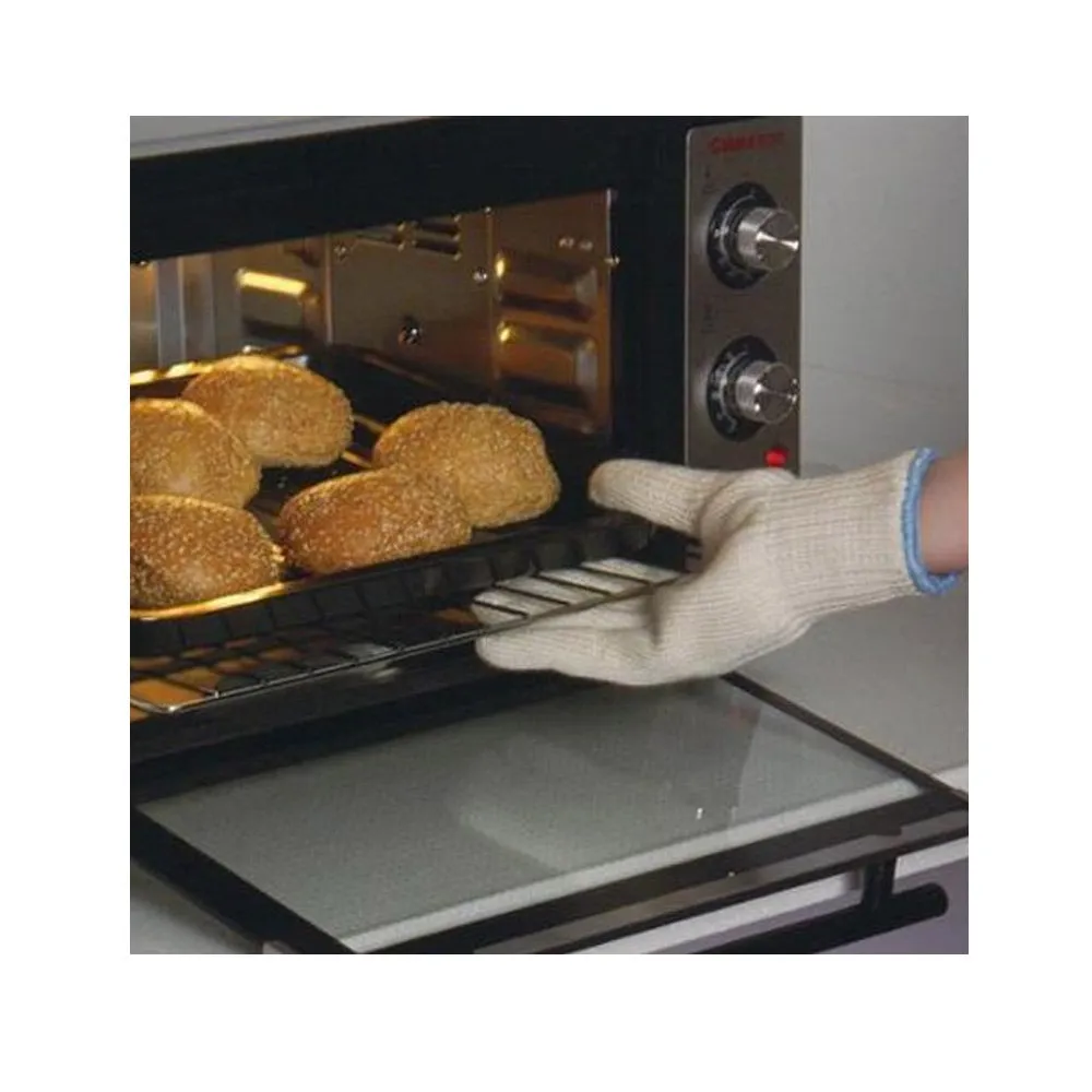 2 Heat Proof OVEN Mitt Glove Resistant Cooking Kitchen 48 F Hot Surface Handler