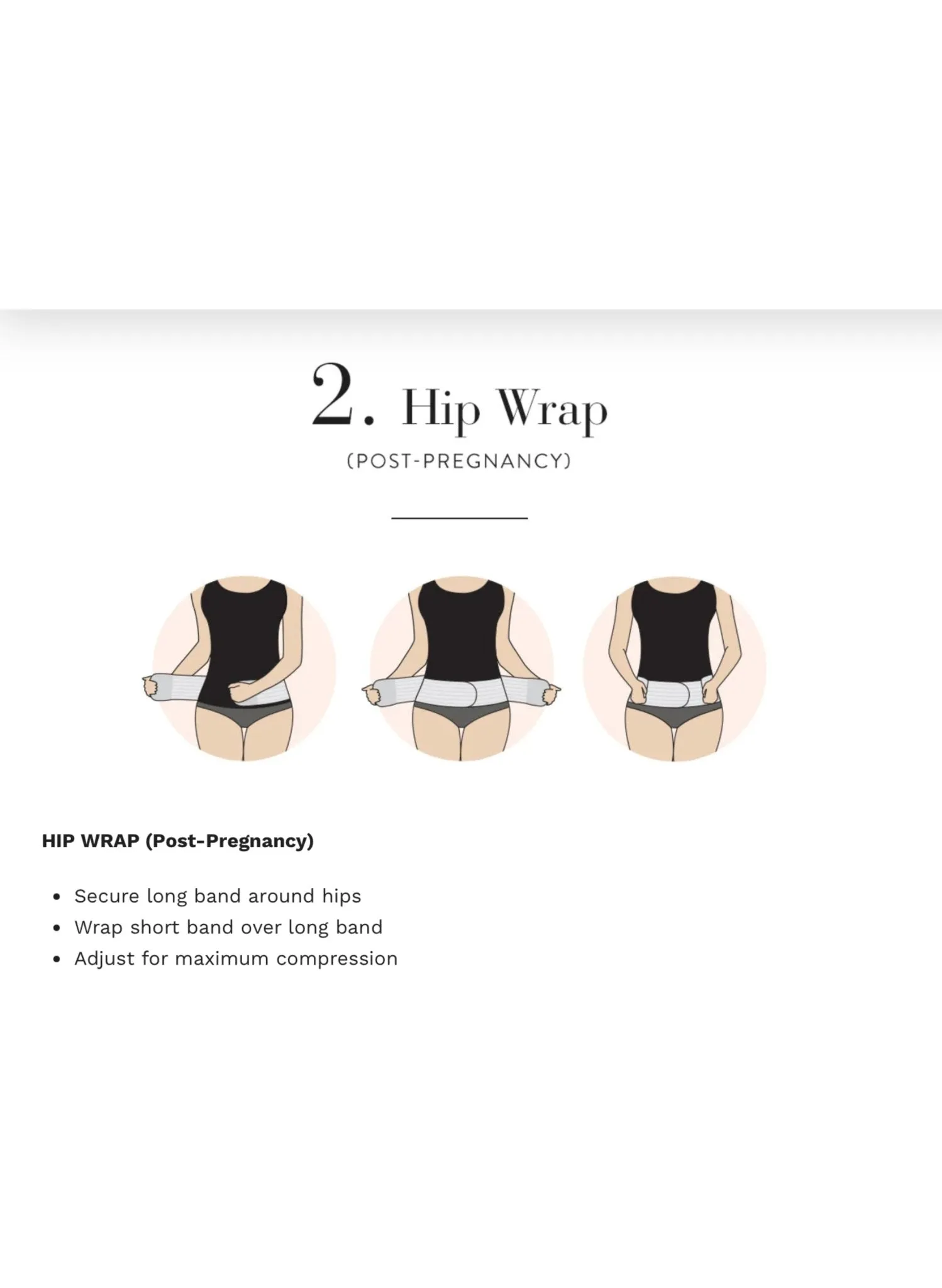 2-in-1 Hip Bandit - Belly Support Band & Hip Wrap - Nude
