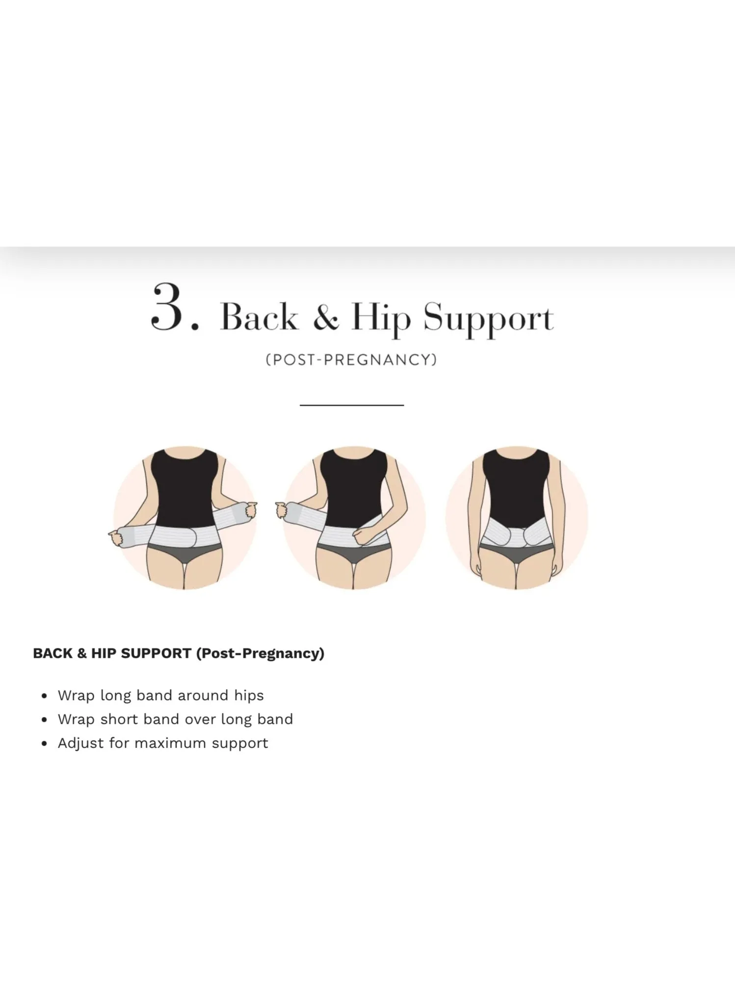 2-in-1 Hip Bandit - Belly Support Band & Hip Wrap - Nude