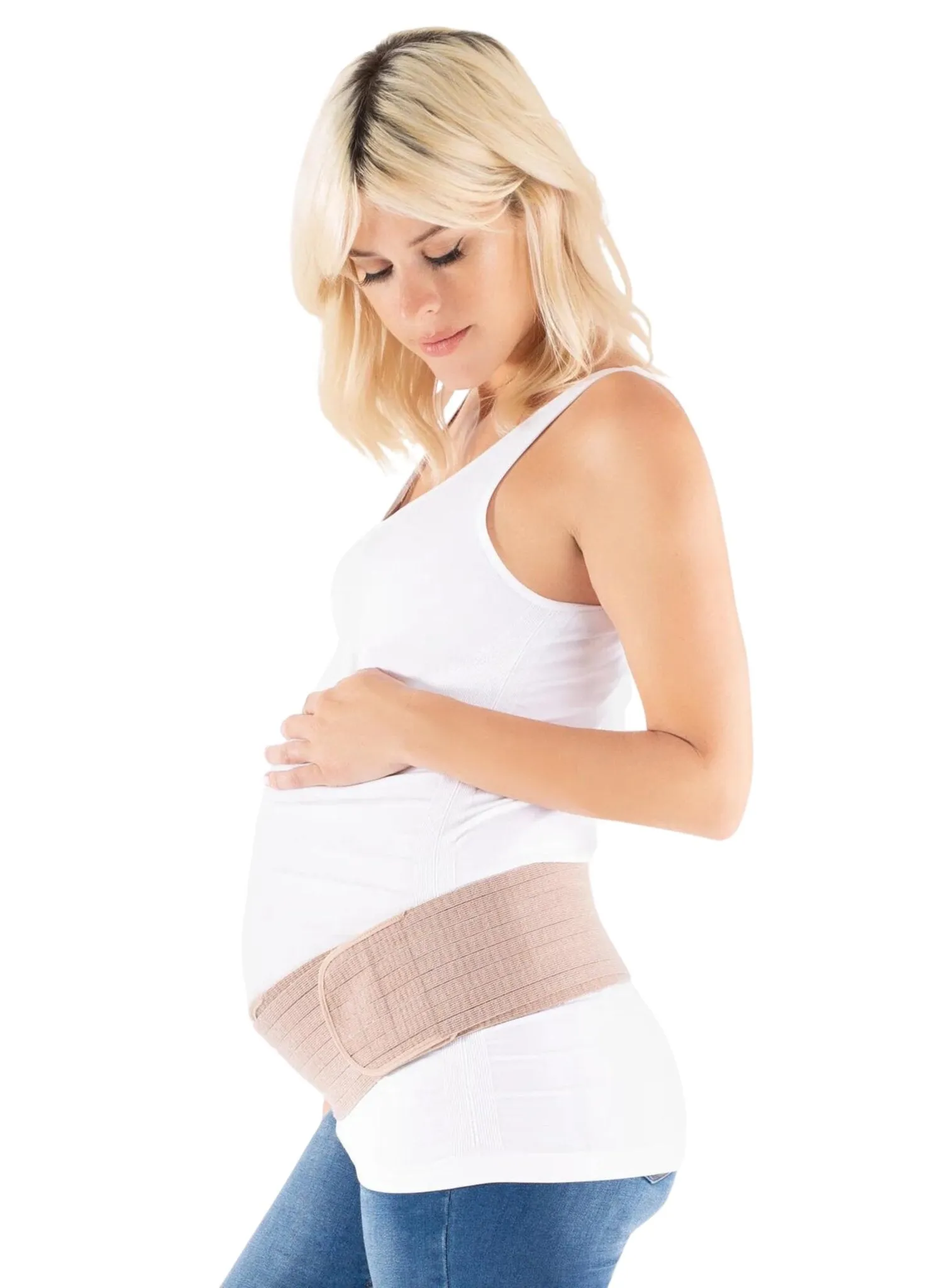 2-in-1 Hip Bandit - Belly Support Band & Hip Wrap - Nude