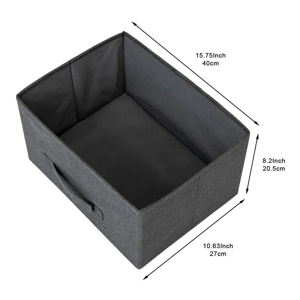 4-Tier Dresser Tower, Fabric Drawer Organizer With 4 Easy Pull Drawers With Metal Frame