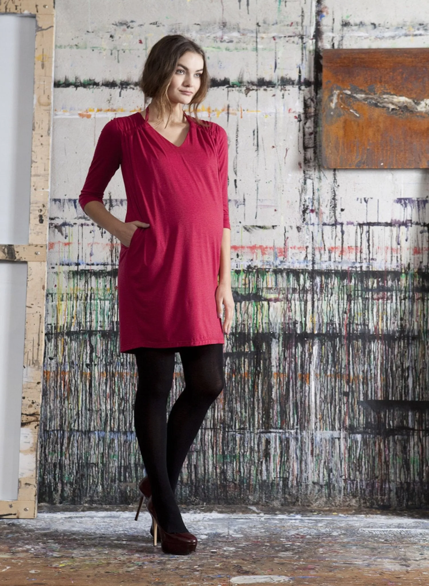 70 Den Maternity Tights - Black