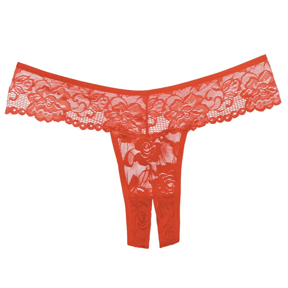Allure Adore Chiqui Love Crotchless Lace Thong