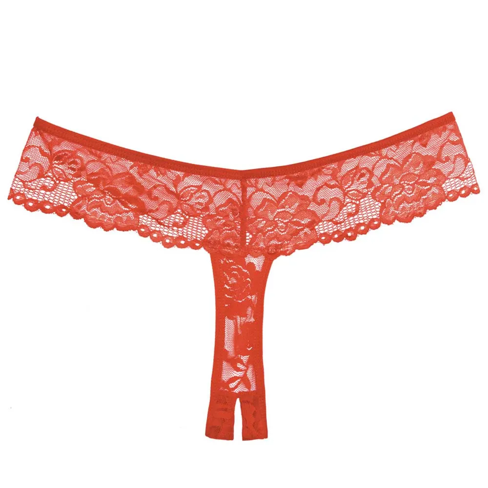 Allure Adore Chiqui Love Crotchless Lace Thong
