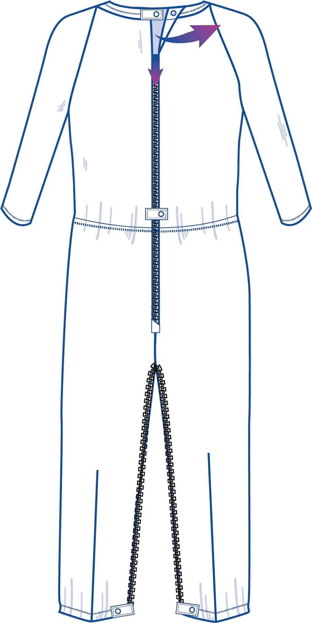 Anti-Strip Jumpsuit - Bella | Midnight