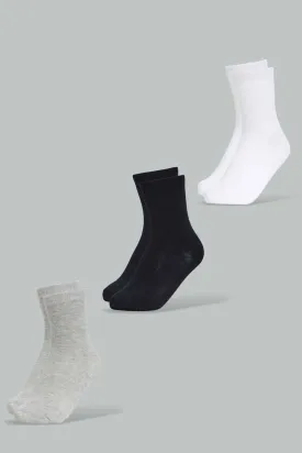 Assorted Full Length Socks For Senior Boys (Pack of 2)