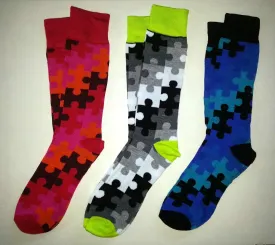 Autism Awareness Puzzle Socks