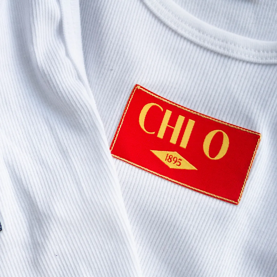 B-Greek - Back to School - Chi Omega Patch Tank