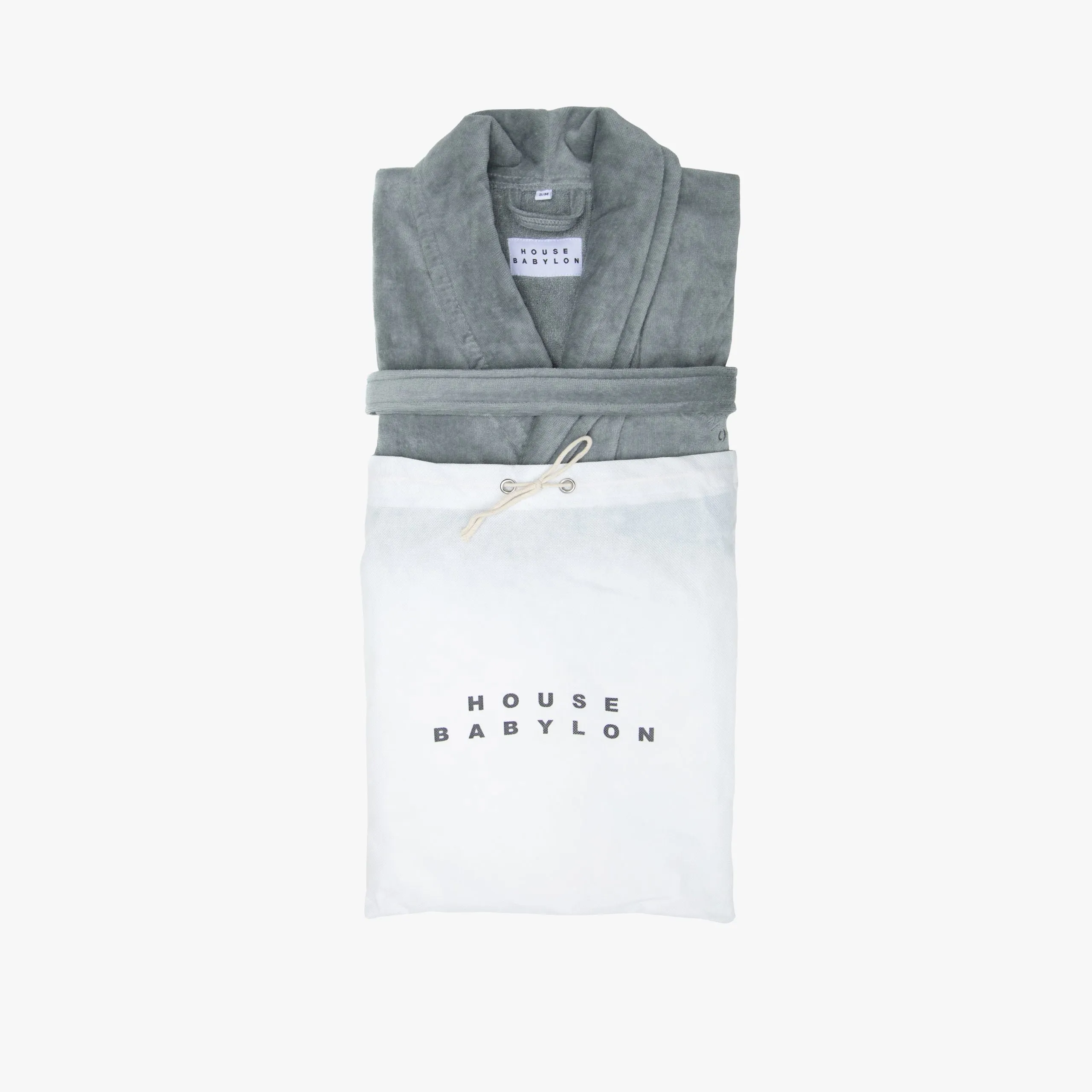 BATHROBE | VELOUR GREY