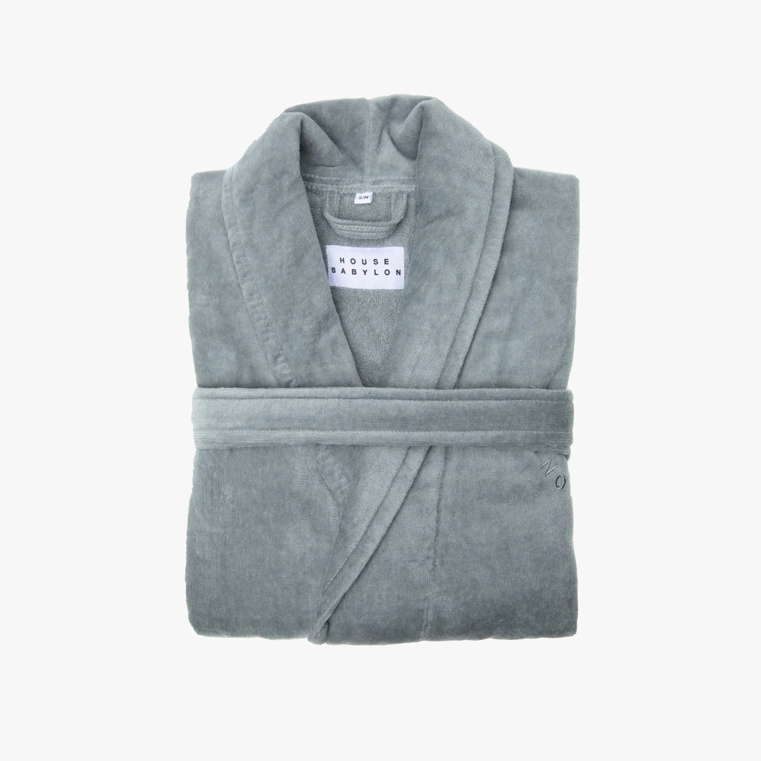 BATHROBE | VELOUR GREY