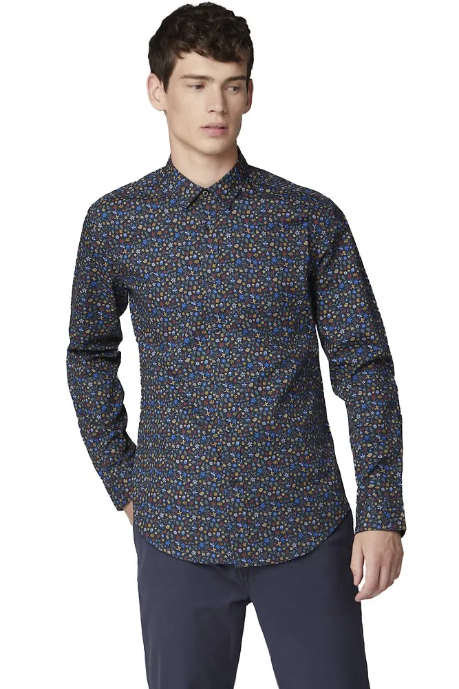 BEN SHERMAN L/S SHIRT MULTIFLORAL - BS0055939