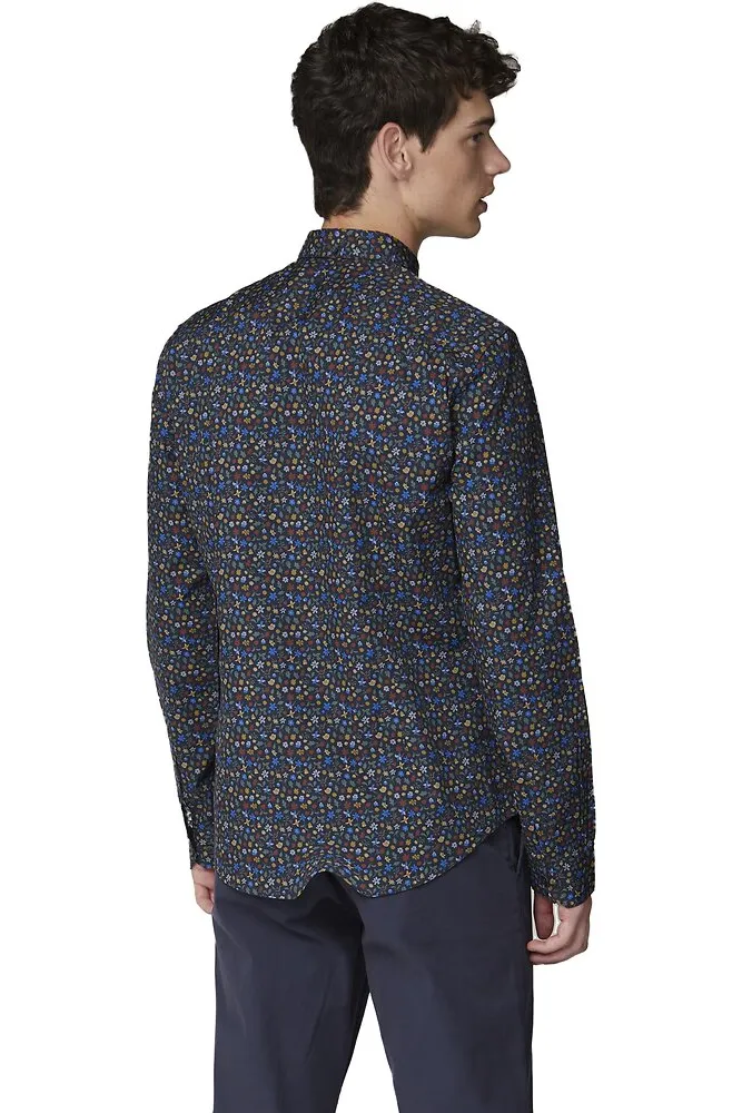 BEN SHERMAN L/S SHIRT MULTIFLORAL - BS0055939