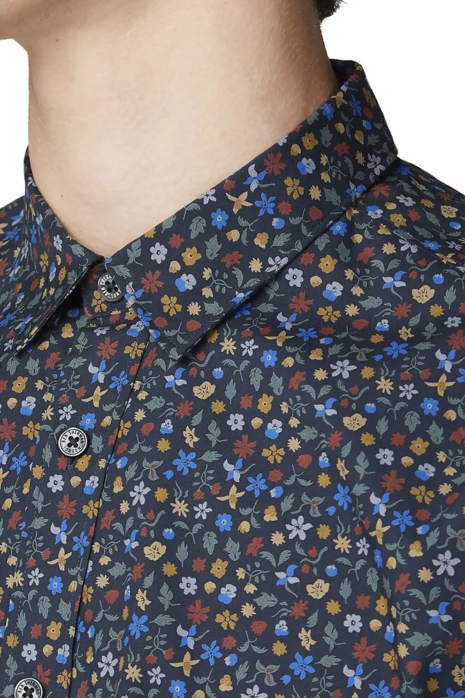 BEN SHERMAN L/S SHIRT MULTIFLORAL - BS0055939