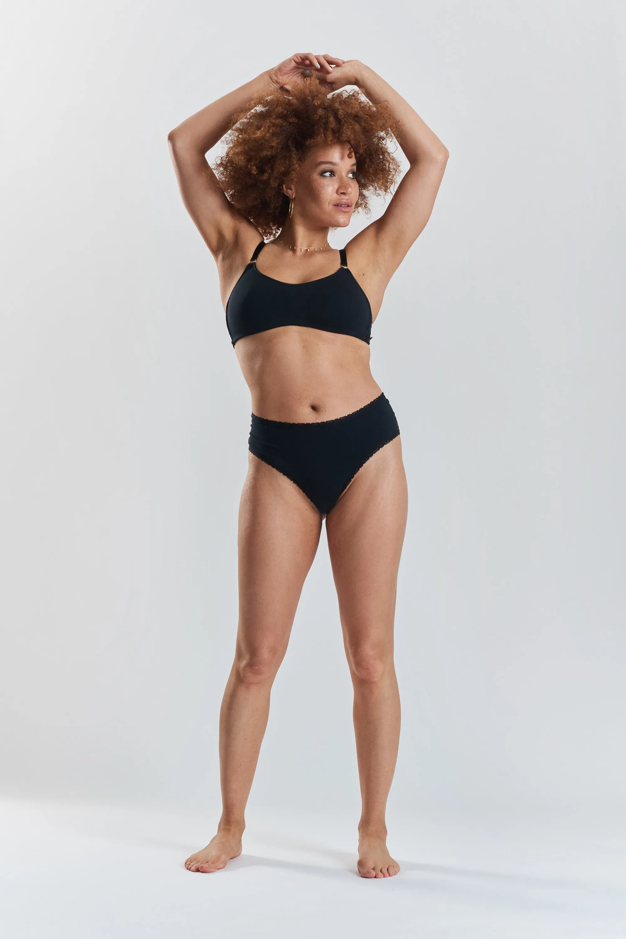 Birch organic-cotton Brazilian briefs - Volcanic Black