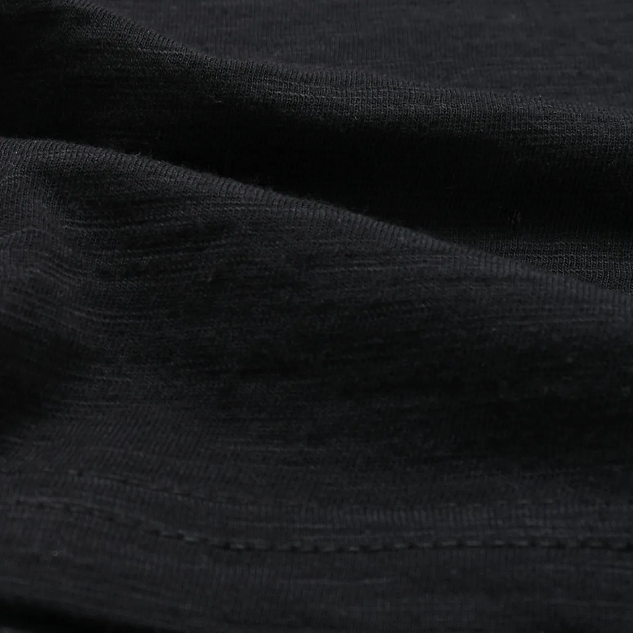Black Slub S/S Henley