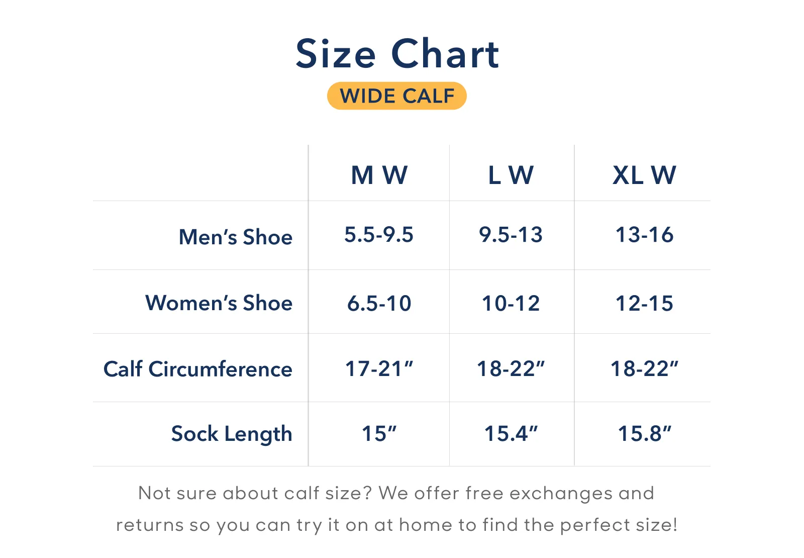 Black - Wide Calf - 3 pack