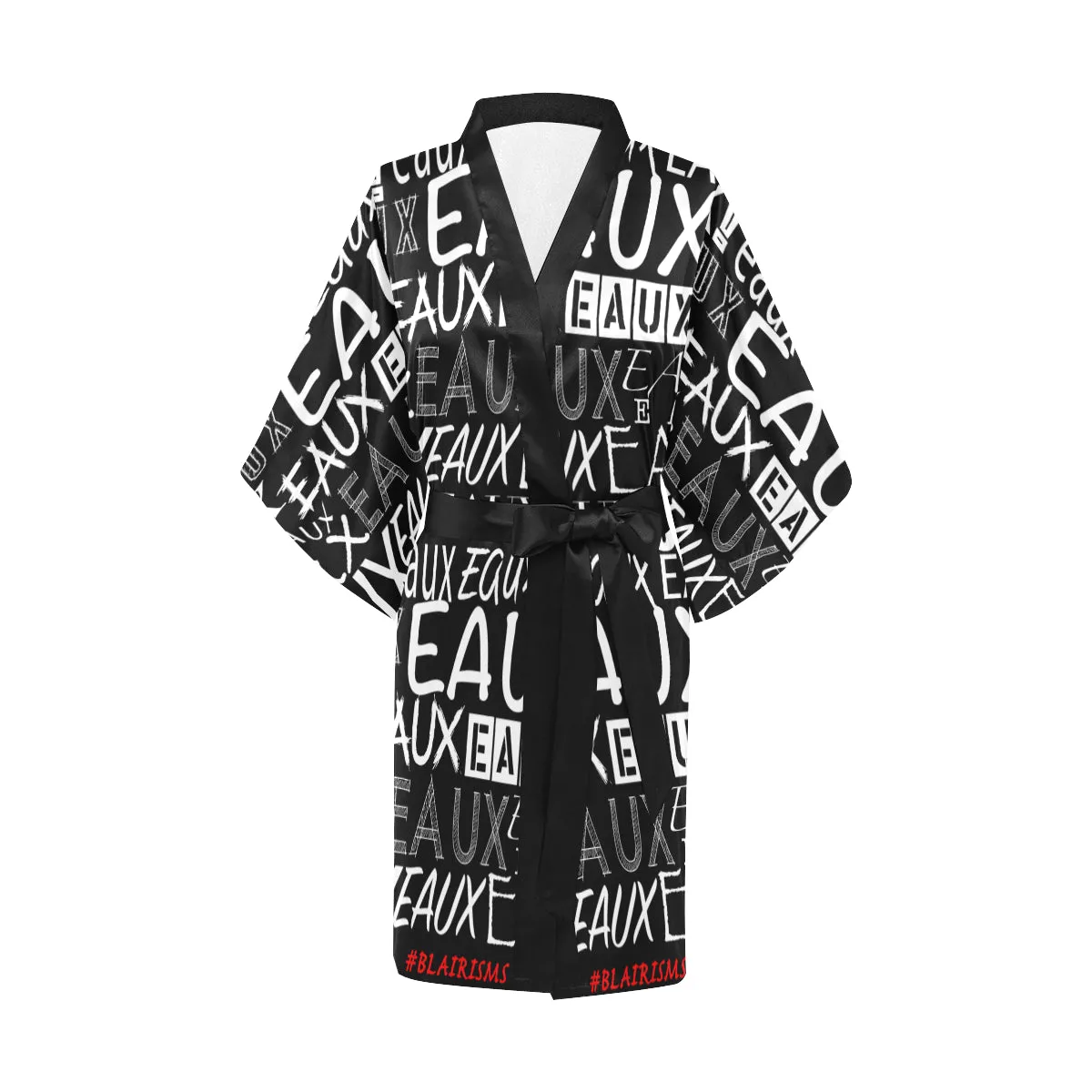 #BLAIRISMS ALLEAUXVER KIMONO (WHITE LETTERING)