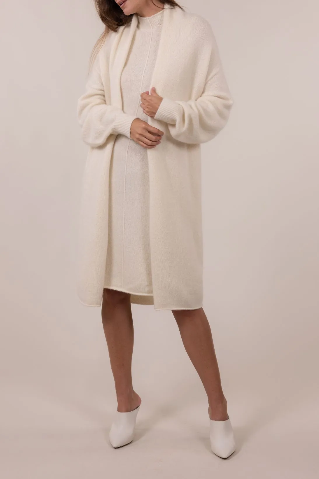 BOUCLE CASHMERE CARDIGAN