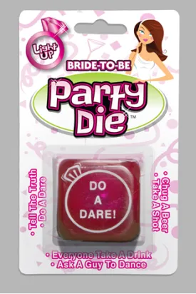 Bride to Be Flashing Party Dice