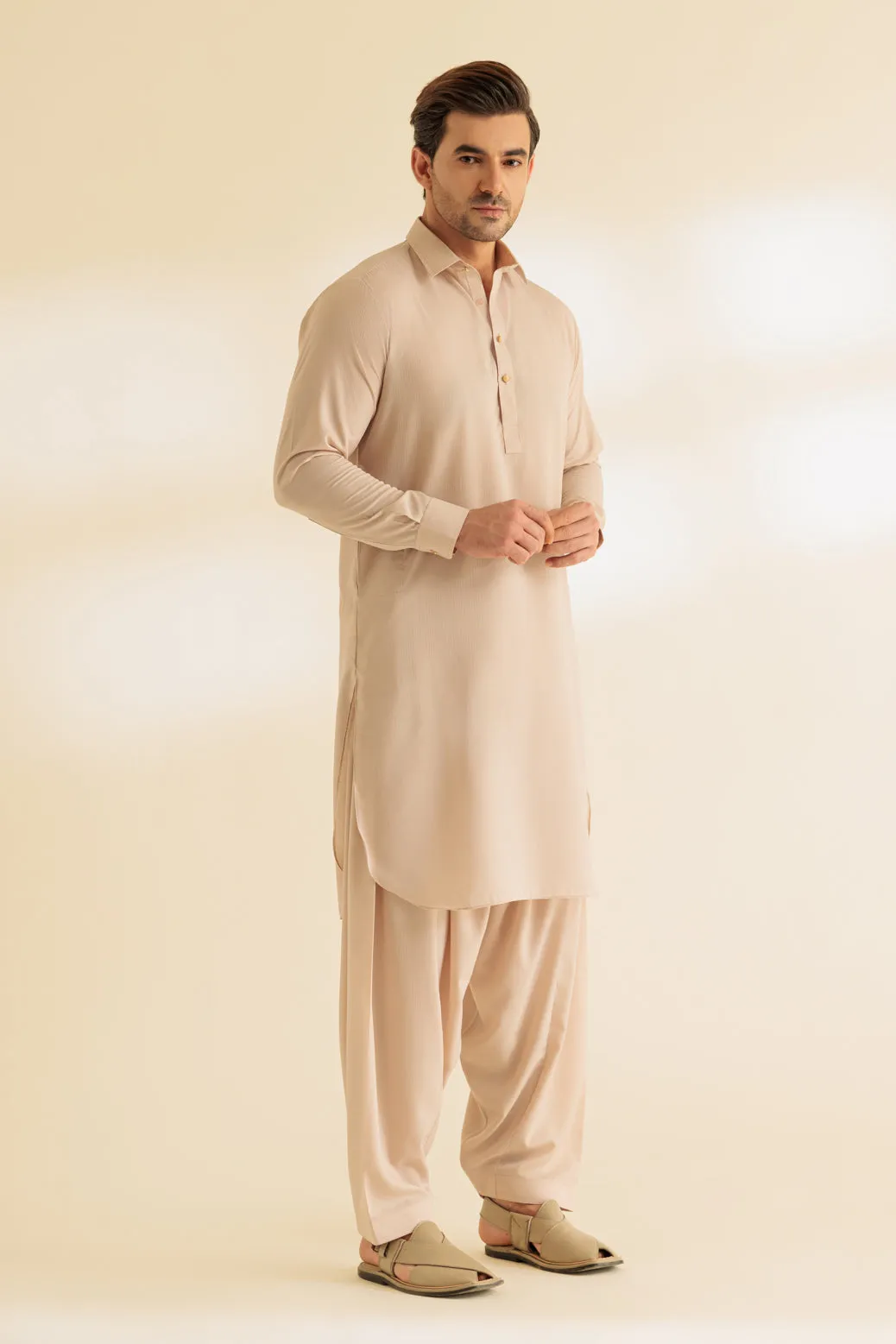 BROWN-COTTON-SHALWAR SUIT - (GSSR24-005) BIN 49 M2
