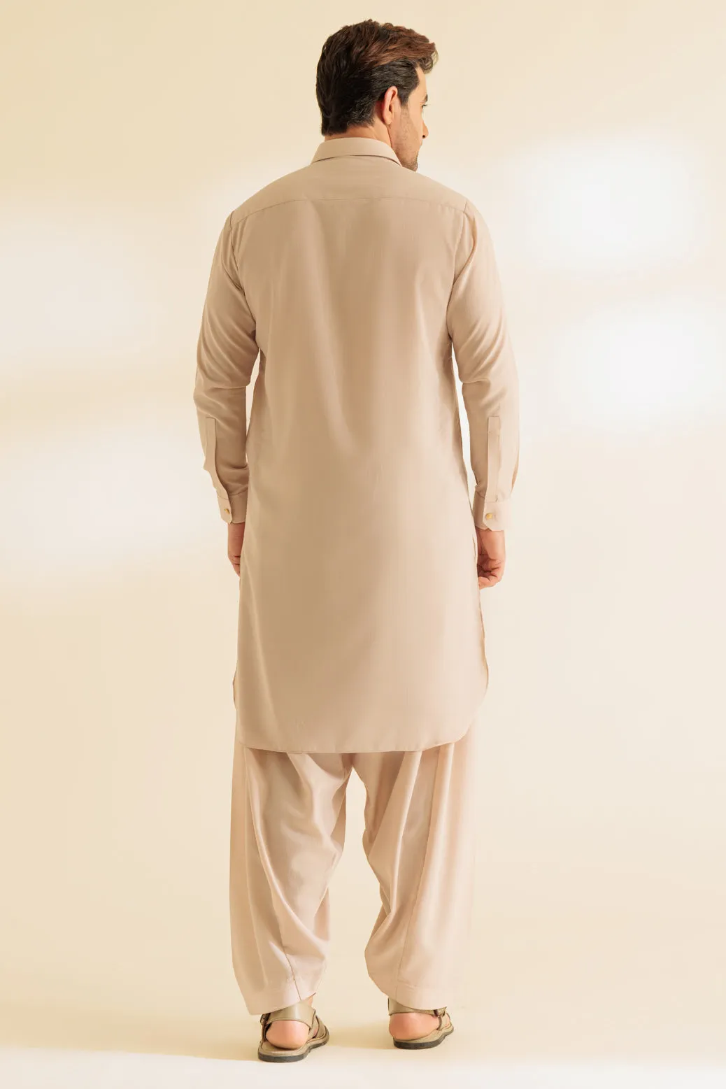 BROWN-COTTON-SHALWAR SUIT - (GSSR24-005) BIN 49 M2
