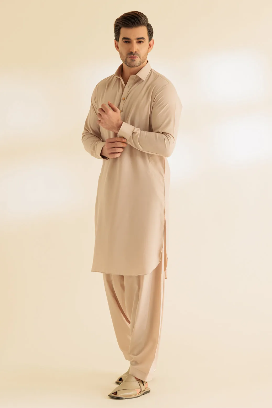 BROWN-COTTON-SHALWAR SUIT - (GSSR24-005) BIN 49 M2