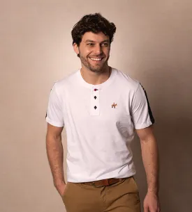 Camiseta Cuello Henley Blanco Ref. 147011223