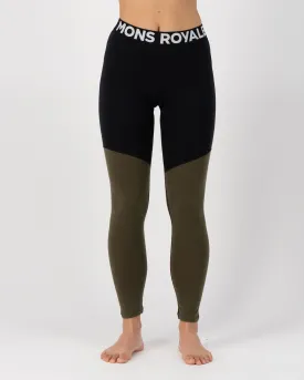 Cascade Merino Base Layer Legging - Dark Olive