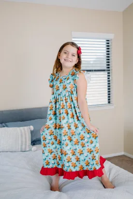CHRISTMAS GINGERBREAD COOKIE NIGHTGOWN