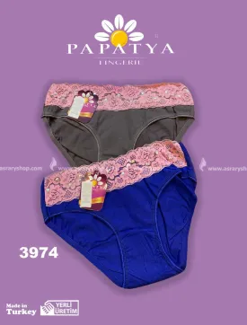 Cotton with Lace Panty 3974