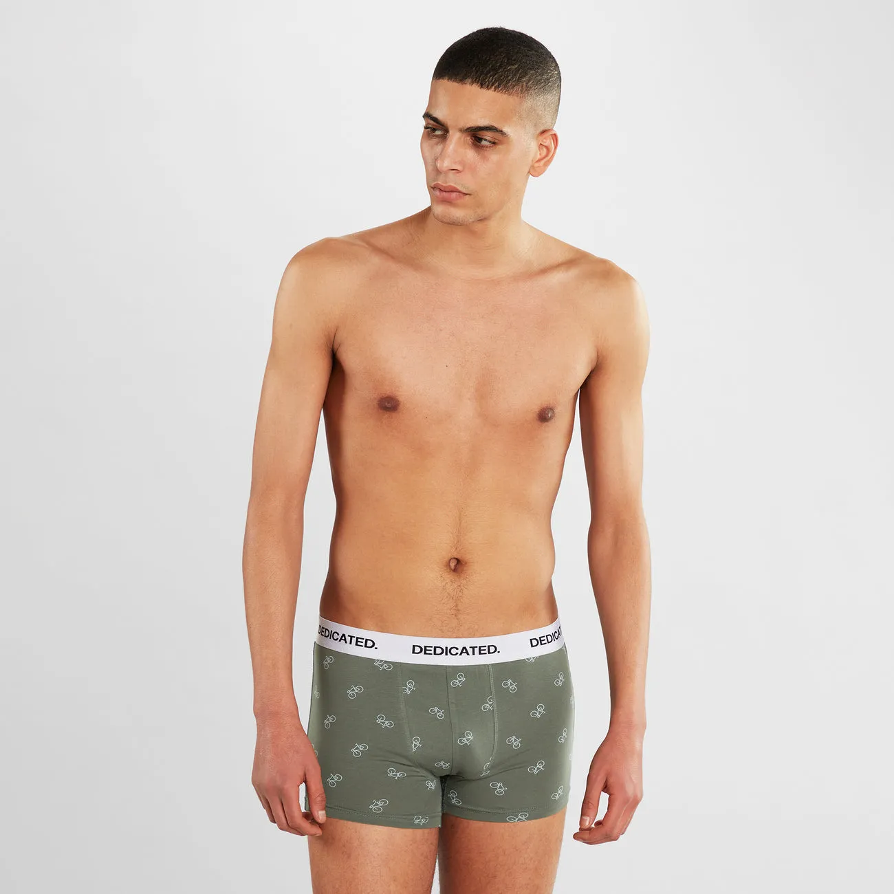 DEDICATED Kalix Boxer Bike pattern forest green men