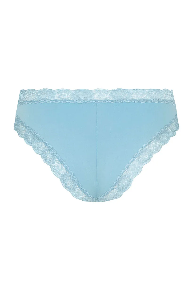 Dove Lace Bloomers - Dusty Blue