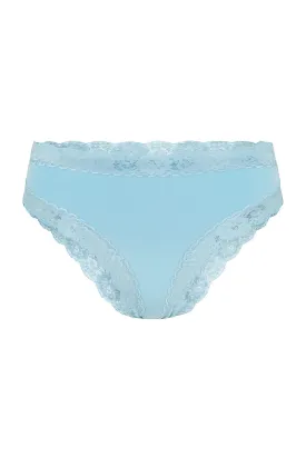 Dove Lace Bloomers - Dusty Blue