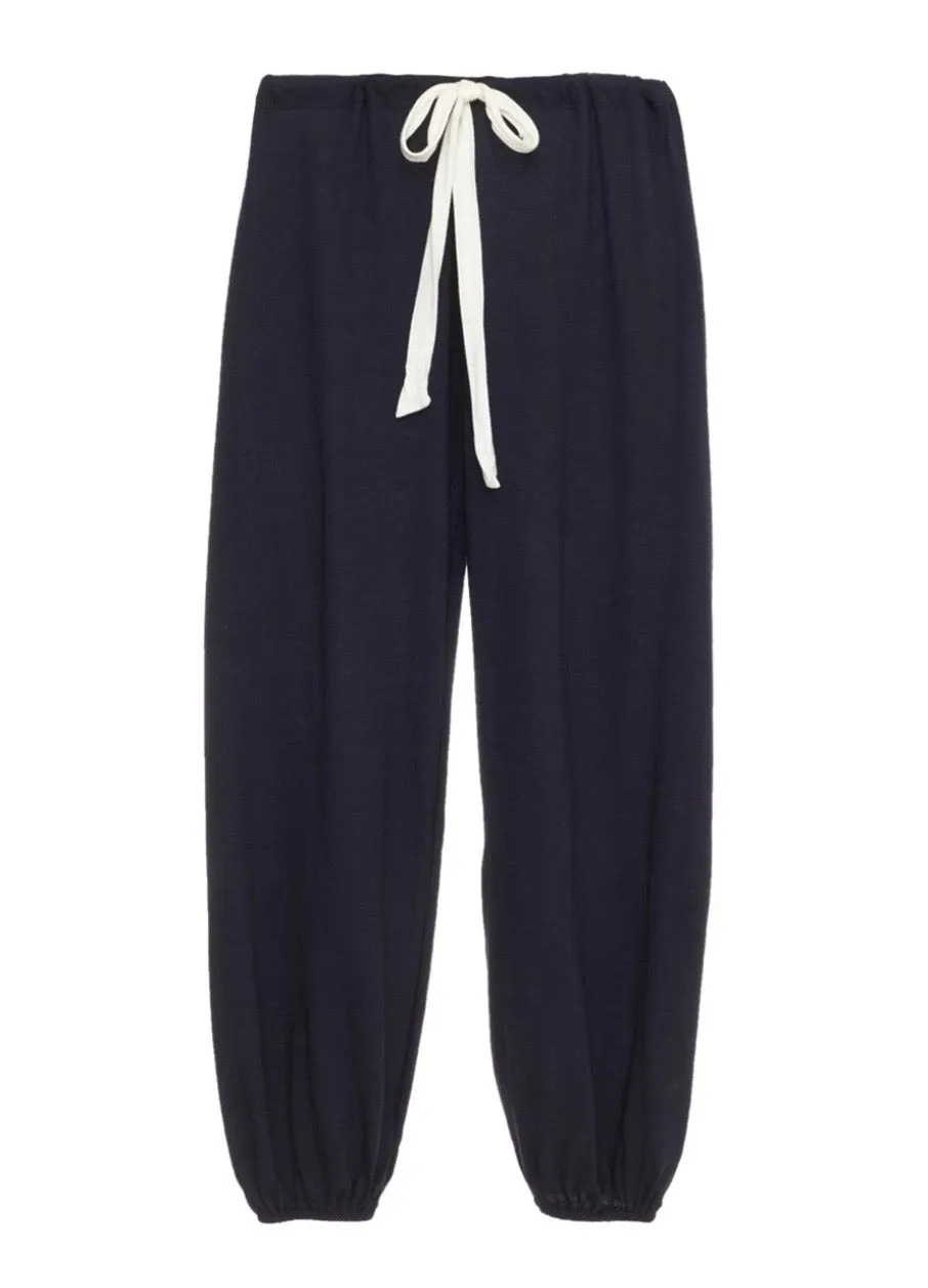 Eberjey Heather Cotton Blend Cropped Pant - Navy / Gray / Black