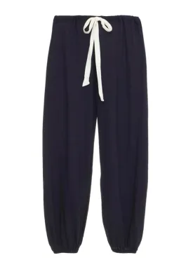 Eberjey Heather Cotton Blend Cropped Pant - Navy / Gray / Black