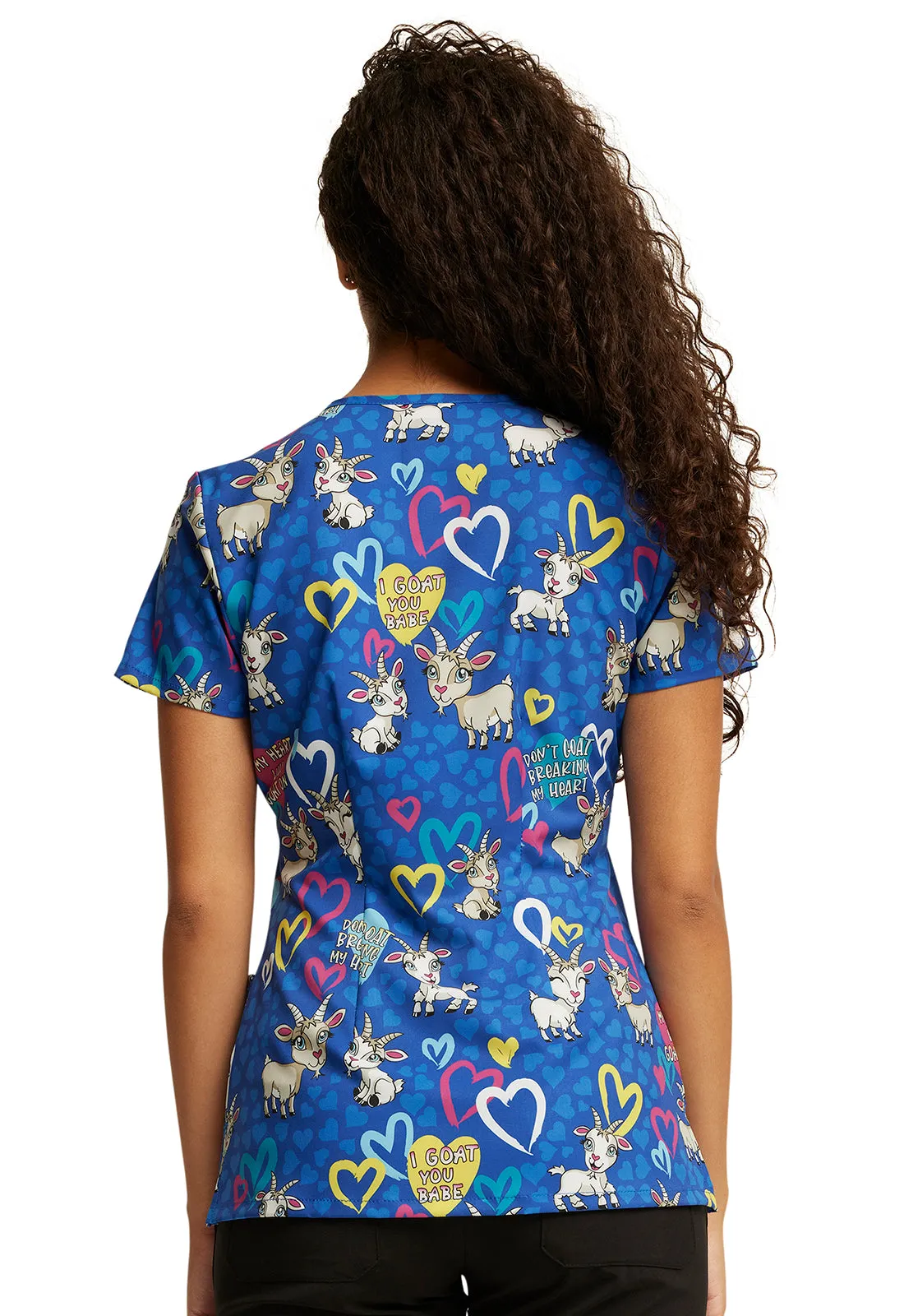 EDS Signature - Women's V-Neck Print Top
