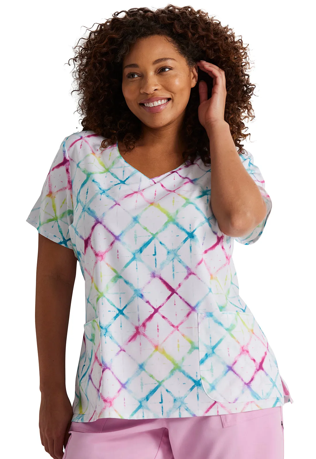EDS Signature - Women's V-Neck Print Top