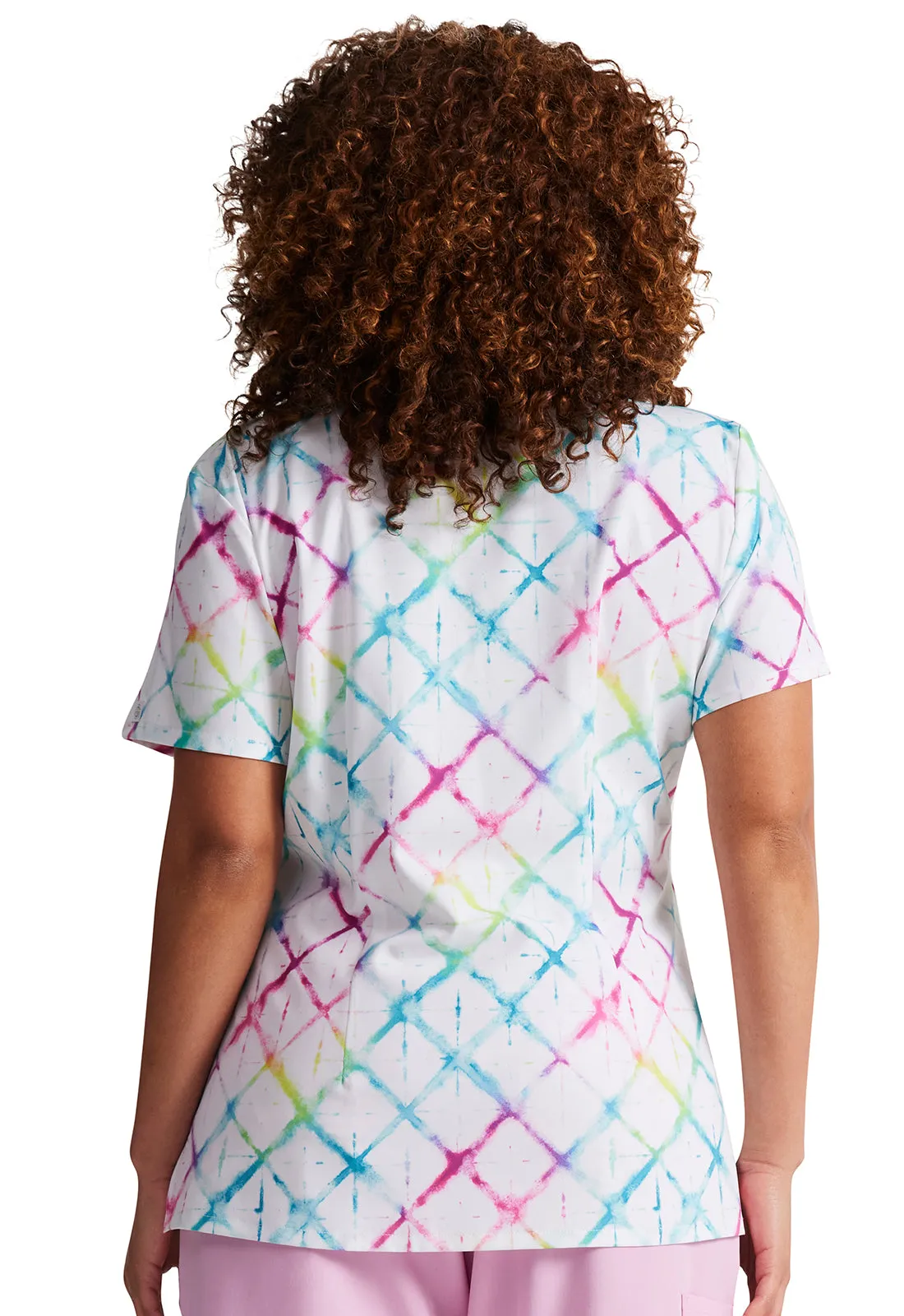 EDS Signature - Women's V-Neck Print Top