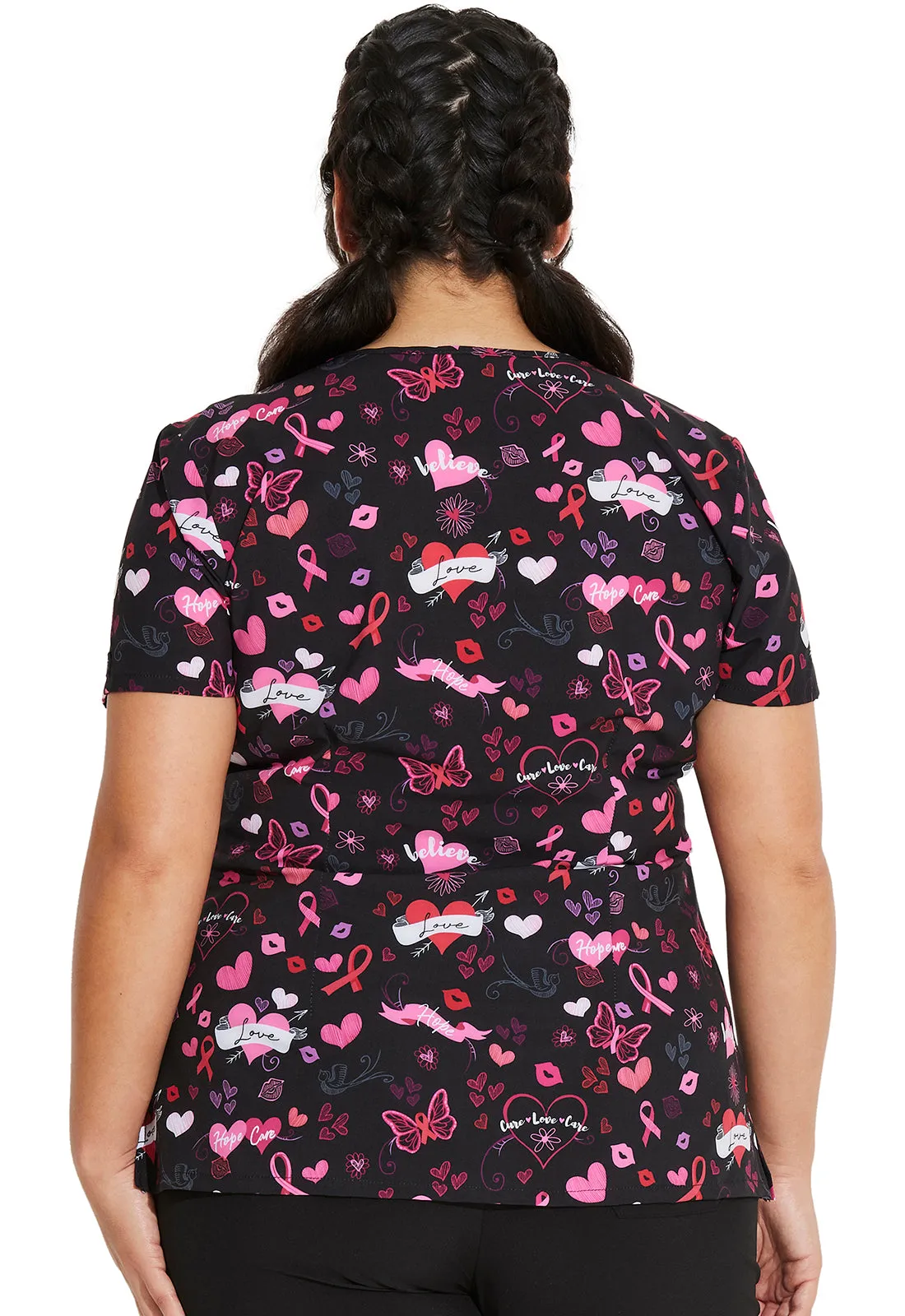 EDS Signature - Women's V-Neck Print Top