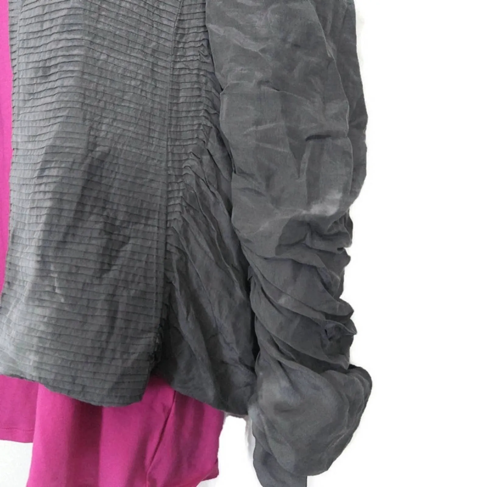 Eileen Fisher All Silk Open Front Cardigan