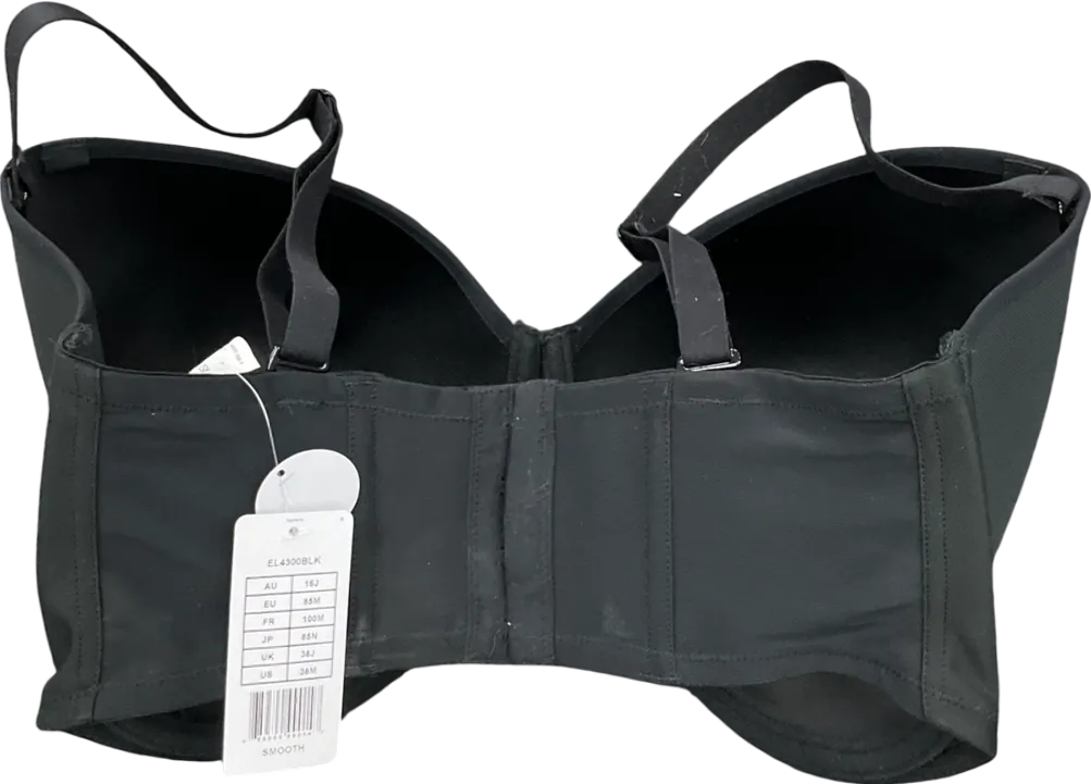 Elomi Lingerie Black Smooth Moulded Padded Bra UK 38J