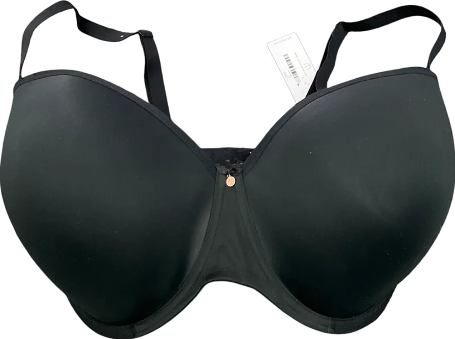 Elomi Lingerie Black Smooth Moulded Padded Bra UK 38J