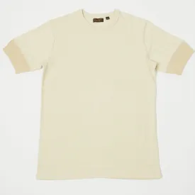 Freewheelers 2125026 '40's Military Underwear' Crew Neck Tee - Straw Cream