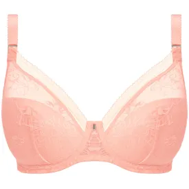 Fusion Lace Padded Plunge Bra Blush Pink - Fantasie