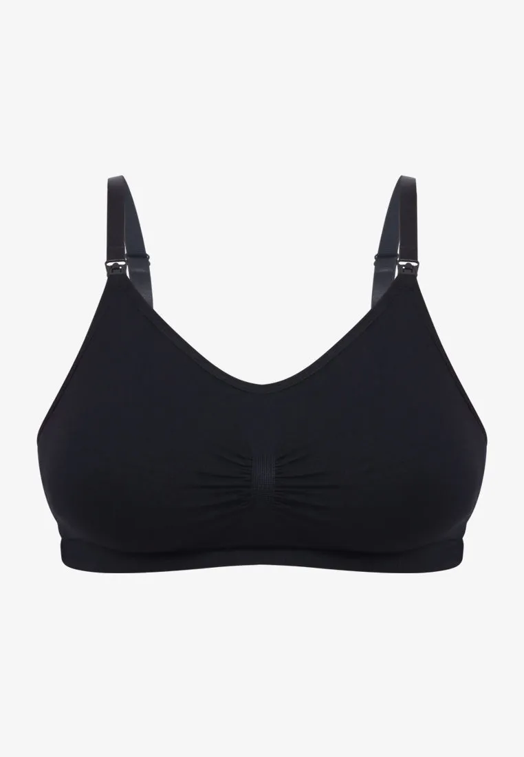 Genesis Two Way Stretch Soft Lounge Bra - Black