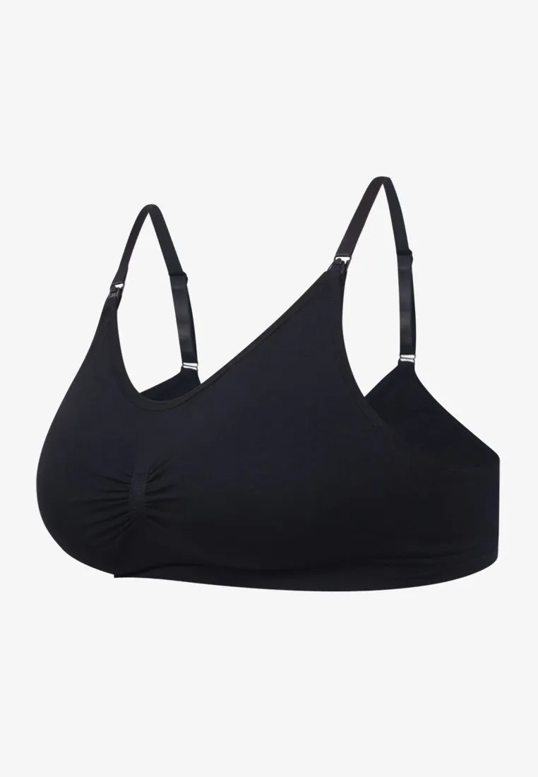Genesis Two Way Stretch Soft Lounge Bra - Black