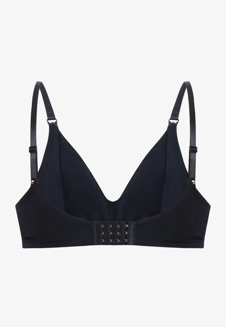 Genesis Two Way Stretch Soft Lounge Bra - Black