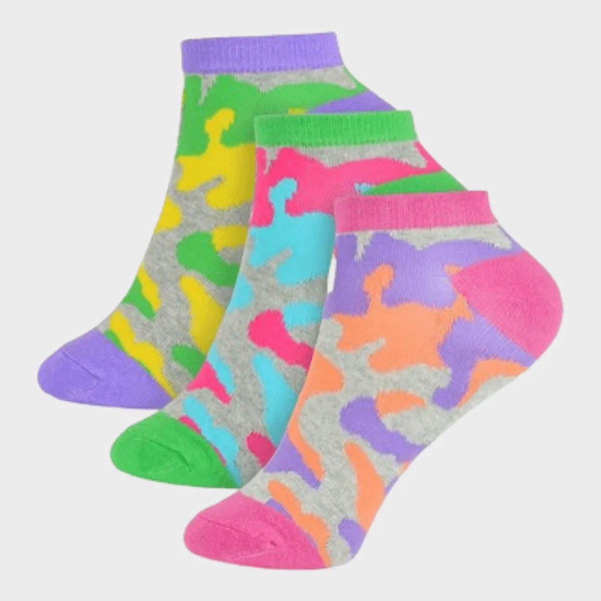 Girls 3 Pack Trainer Socks