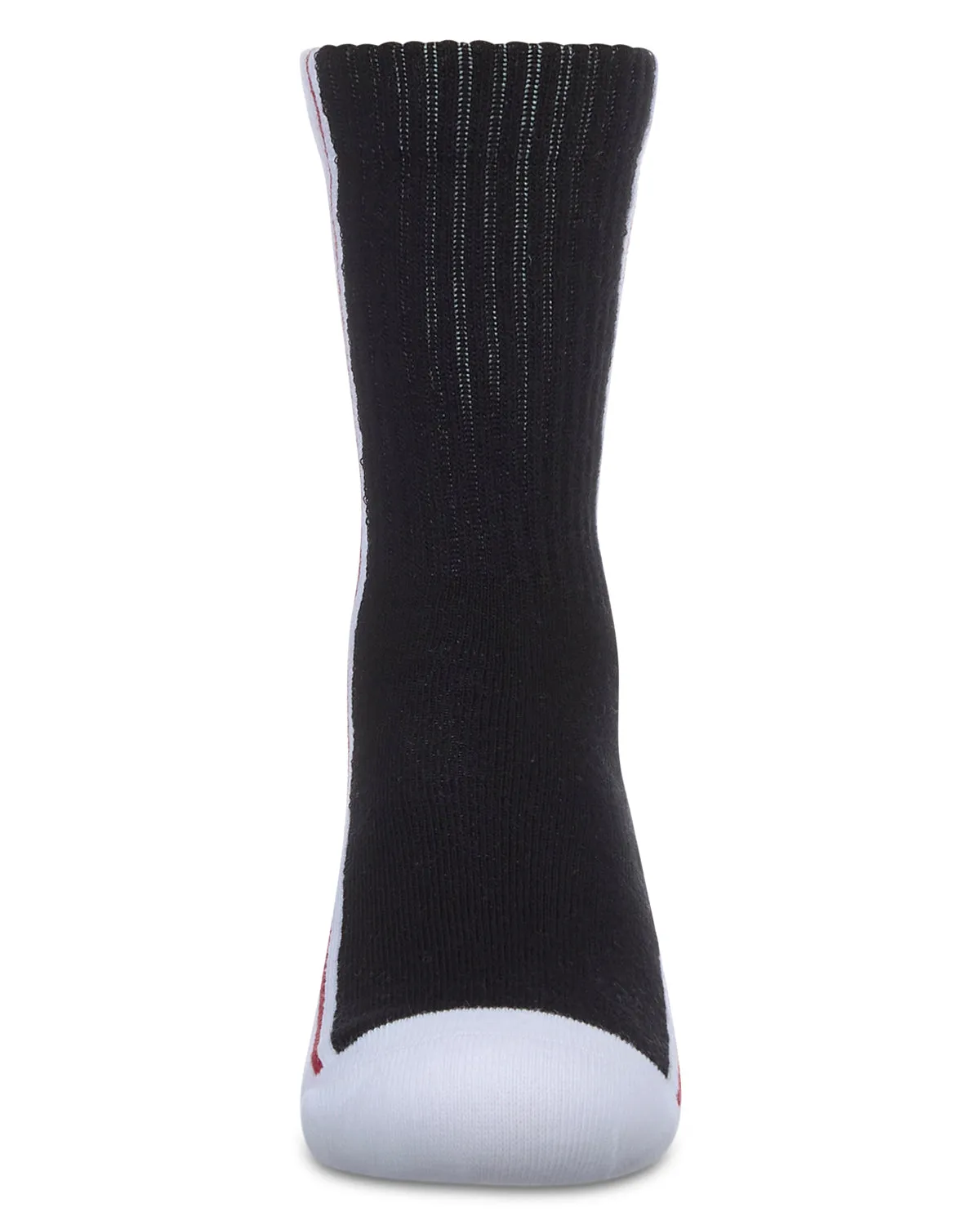 Girls' Color Block Stripe Crew Socks